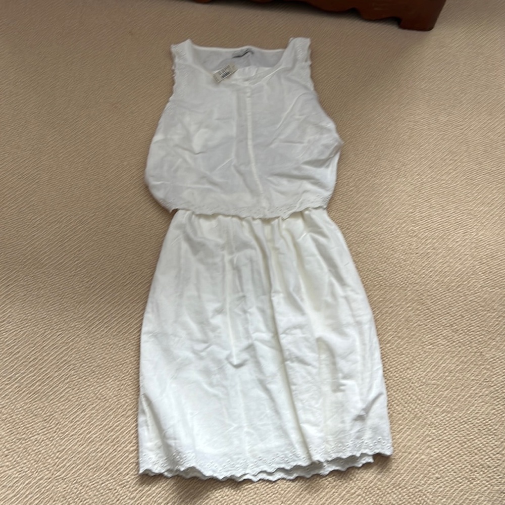 Madewell cotton eyelet mini dress